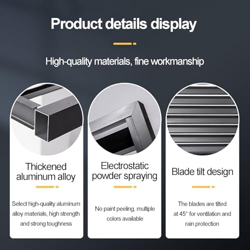 Cubierta de aluminio para aire acondicionado y valla protectora 5