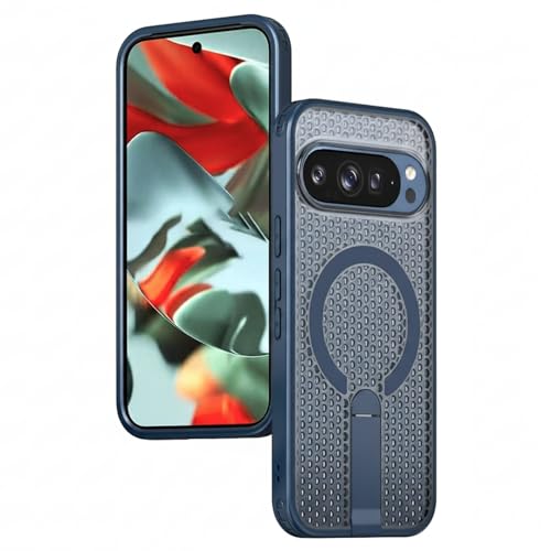 Sanlinba Pixel 10ProXL�p �P�[�X MagSafe�Ή� ���M ��p ���^ �N���A ���b�V�� �ϏՌ� �}�O�l�b�g �P�[�X �X�^���h�t�� ���C�����X�[�d�Ή� �G�b�W�̊���~�� �w��h�~ �J�o�[