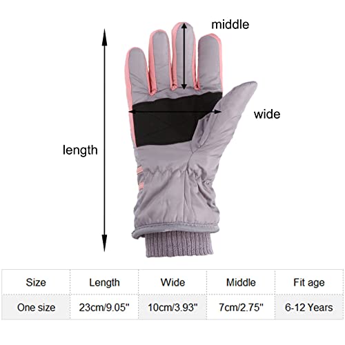 Genérico Guantes De Esquí De Invierno Para Niños Guantes De Nieve Impermeables Invierno Cálidos De Invierno Guantes Para Moto Ciclismo Esquí - imagen 3