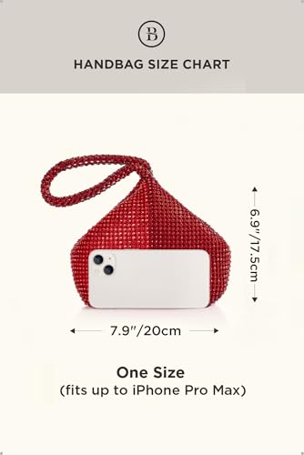 Image of BABEYOND Women's Rhinestone Clutch Evening Bags Sparkly Glitter Triangle Purse for 1920s Party Prom Wedding