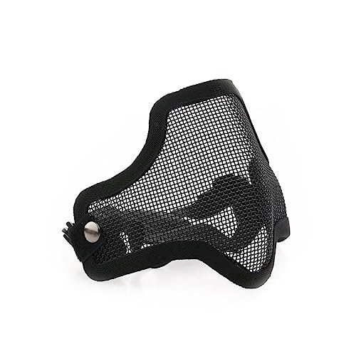 BESPORTBLE Half Face Mask Metal Mesh Half Face Mask