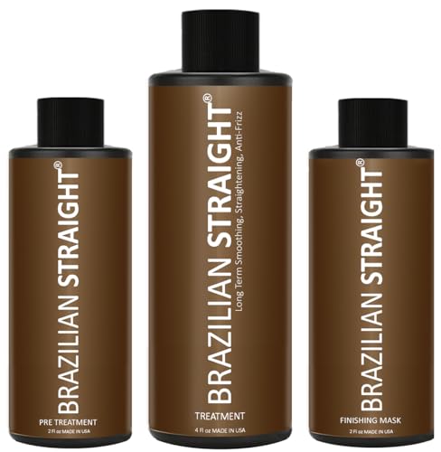 Traitement de lissage brésilien sans parabène avec kératine, bons résultats, protéines de kératine, acides aminés argan, lisses, brillance naturelle, 3...