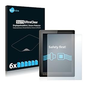 savvies 6-Pezzi Pellicola Protettiva Compatibile con Kobo Aura Protezione Schermo Trasparente