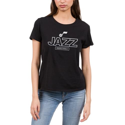 Utah Jazz NBA Fade Away - Officially Licensed Women's Short Sleeve T-Shirt