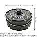 D20 Roulette dice, Unique dice Spinner, Metal D&D Dice Set, Perfect for D&D Dungeons and Dragons, RPG and Pathfinder Role Playing Games（Black red）