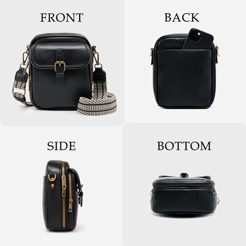 Image of Small Crossbody Bag for Women with Card Slots Vegan Leather Messenger Bag Men Wallet, Cross Body Anti-theft Shoulder Purse