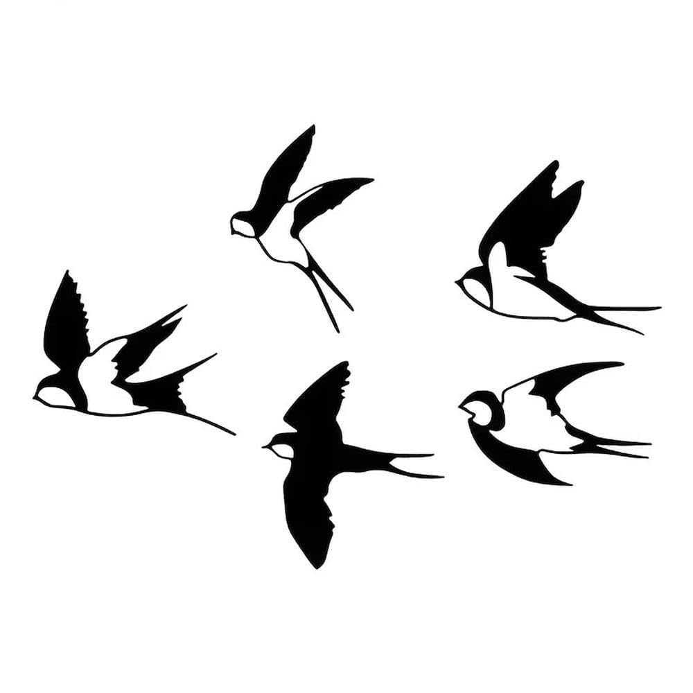Black Bird Vinyl Stickers Waterproof Decals for Laptop Bottle Truck Phone Motorcycle Window Wall