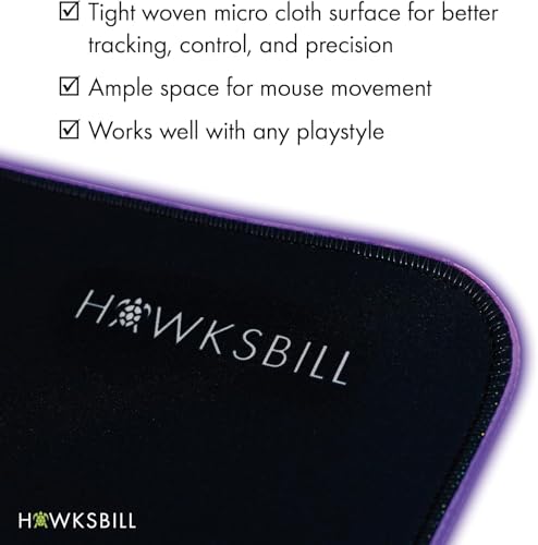 Goliath LED V2 XXL Soft Gaming Mouse Mat 35.4 x 15.75 x .18in Extra Large RGB Mousepad - Wired USB-C - Image 6