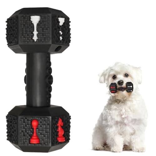 Hswaye Kauspielzeug für Hunde für aggressive Kauer, lebensmittelecht, ungiftig, robust, langlebig, unzerstörbar, Hundespielzeug für kleine Hunde, Schwarz