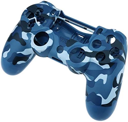 Replacement Protector Front Shell Housing Case Cover for Sony PlayStation 4 PS4 Pro Wireless Dualshock 4 Pro JDM-040 Controller Camouflage Blue