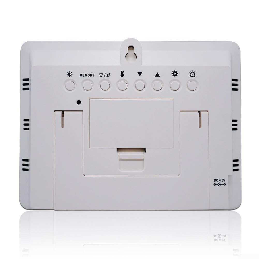 Smart for Weather Station WiFi per abilitato - Monitoraggio in tempo reale della temperatura e dell'umidità delle fasi lunari Previsioni a 5 giorni App Controlled per Alexa per Smart Home