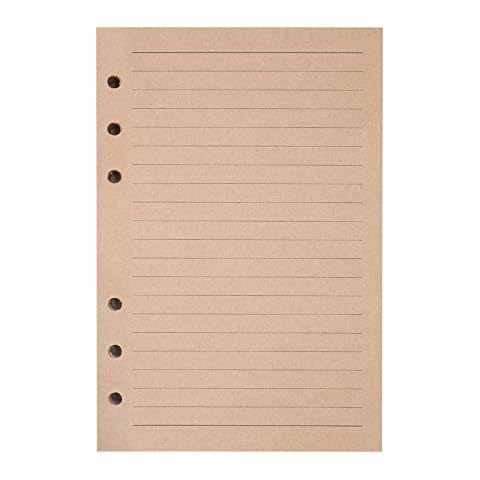 Journal Notebook Paper, MALEDEN Refillable Spiral Daily Notepad Classic Embossed Travel Journal Diary with Blank Pages and Retro Pendants (Craft-Lined) Cover