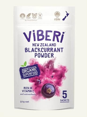Blackcurrant Powder | Organic New Zealand Grown | Very High in Vitamin C and Anthocyanins | Non GMO