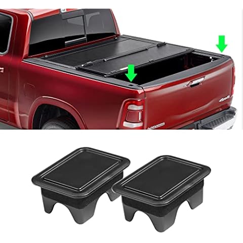 TTCR-II Compatible with Ram 1500 Stake Pocket Covers 2019-2024, for Ram Bed Rail Stake Pocket Plugs, for Ram 1500 Big Horn/Classic/Laramine/Limited/Long Star/Rebel/SLT/Sport/Tradesman (2 Packs) Cover