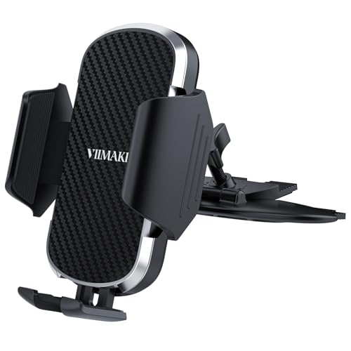 VIIMAKE Support de téléphone de Voiture, Pince Universelle pour CD, Support de téléphone de Voiture pour iPhone, Samsung et Smartphones de 4 à 6,8'