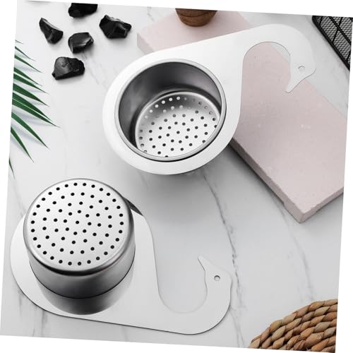 Colador de acero inoxidable grande para fregadero de cocina miniatura 7