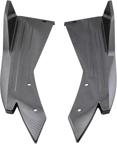 YPZJXQXQ Aletas Lateral Alerón Parachoques Trasero para Hyundai Encino 2017-2025 - Divisor Aerodinámico ABS Durable, Accesorios Estilo Exterior & Mejora Estabilidad,Carbon Fiber