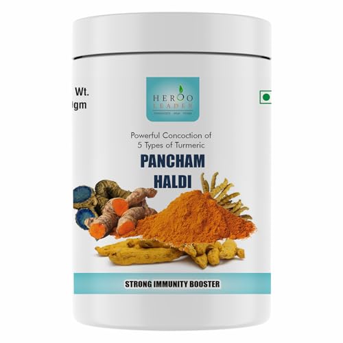 Image of Pancham Haldi Powder,200 gm | Ayurvedic Turmeric Blend with 5 Types of Turmeric | Good for inflammation & Strong immunity booster