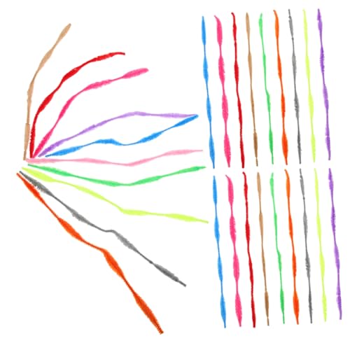 BESTonZON 200pcs Thicken DIY Craft Sticks Twist Handcraft Rod for Boys and Girls Kindergarten Toys Wire Twist Rod Educational Toy Set