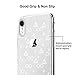 Unov Case Compatible with iPhone XR Case Clear with Design Slim Protective Soft TPU Bumper Embossed Pattern 6.1 Inch (Death Hallows)