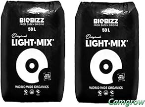 Biobizz - Organic Potting Soil, Universal Mix, Light Mix and Worm Humus - 2 x Light Mix, 50 Litres