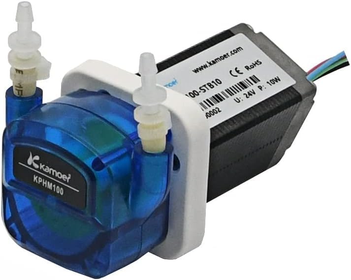 Kamoer KPHM100-ST, Schlauchpumpe, 24-V-Schrittmotor, lange Lebensdauer, hochpräzise Flüssigkeitsdosierpumpe, 0–180 ml/min, 3 mm Innendurchmesser × 5 mm Außendurchmesser