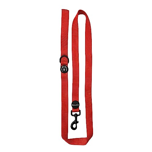 ShawnCo Dream Walk Dog Leash- Premium, Nylon Pet Leash with Soft Neoprene Handle for Small, Medium and Large Dogs (Mustang Red, Medium/Large) ShawnCo Dream Walk Dog Leash- Premium, Nylon Pet Leash with Soft Neoprene Handle for Small, Medium and Large Dogs (Mustang Red, Medium/Large)