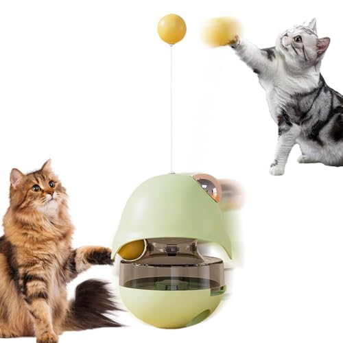 Jouet d'alimentation pour chat interactif stimulant avec boules d'herbe à chat - 8