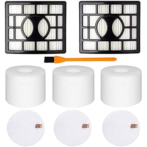 YouthBro 9 Packs Filter Kit Replacement For Shark Rotator Lift-Away Vacuum NV680, NV681, NV682, NV683, NV801uk,NV800, NV801, NV803, UV810, Compare to Part # XFF680 &XHF680 Cover