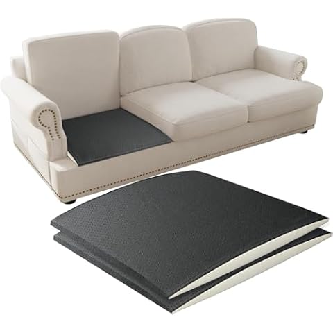 LELEFIDO Couch Cushion Support for Sagging Seat – 20"x20" High-Density Foam Insert Pads, Curved Support Boards for Sofa Seat Repair, Furniture Cushion Underlay Pads for Enhanced Comfort Cover