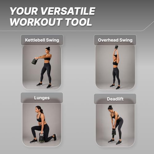 Image of Cult Adjustable Kettlebell 18 Kg | 6-in-1 Weight Settings: 3-18 Kg | Wide Handle & Stable Base | Compact Strength Training Equipment for Home Gym