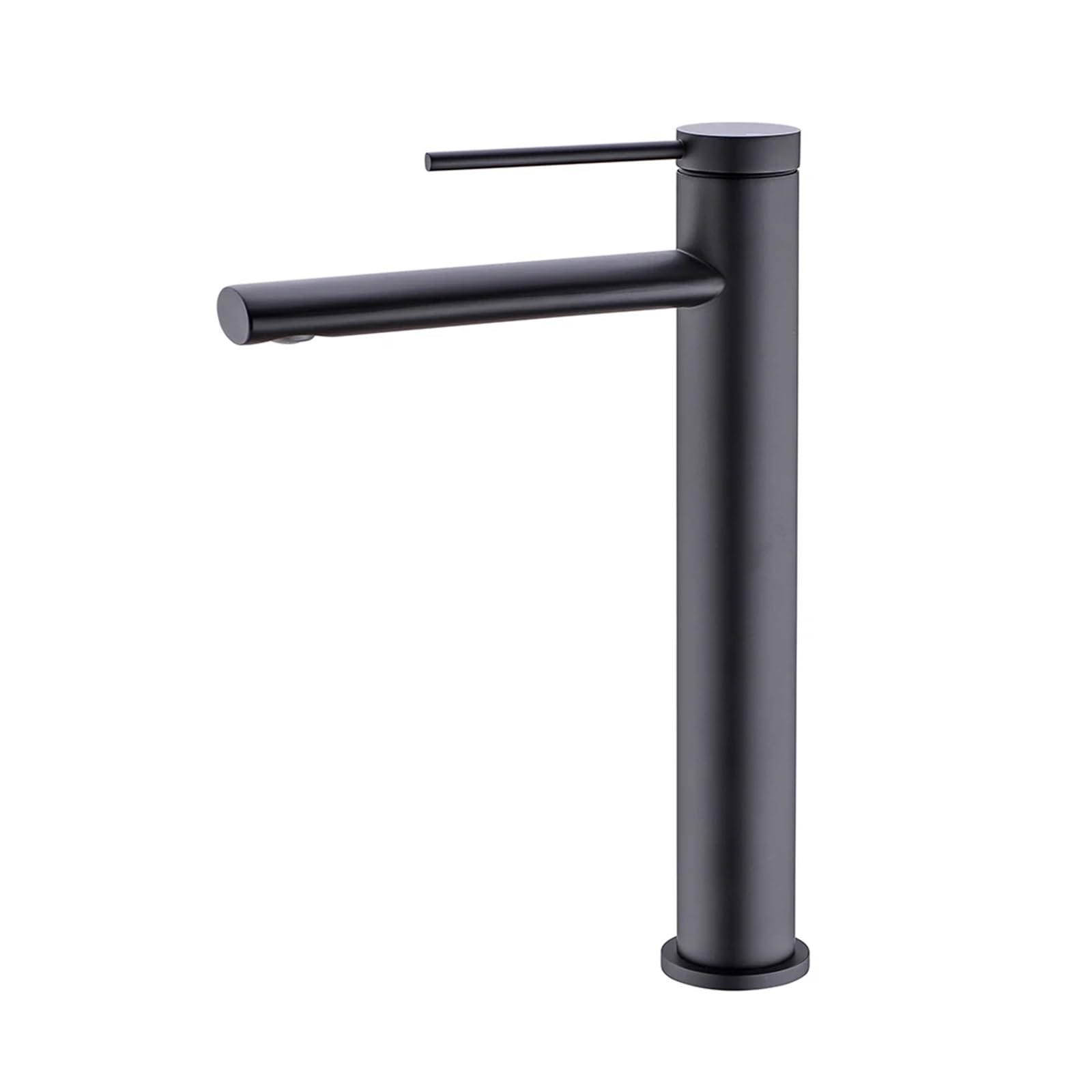 Soywim Matter Black Hot Cold Bathroom Mixer Sink Tap, Basin Faucet Brass Gun Metal Deck Mounted Single Hole Handle Vanity Water Tapware,High-Pressure Resistant(Matter Black)