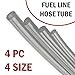 4 Sizes Petrol Fuel Gas Line Pipe Hose Tubing For String Trimmer Chainsaw Blower Lawn Mower and other Power Tools For 2 Cycle Small Engine Poulan, Craftman and more (Clear 4PC)