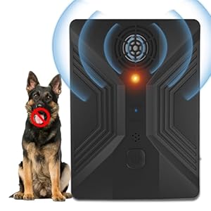 Dog Bark Deterrent Devices, Rechargeable Anti Barking Device for Dogs, 33FT Range Safe for Dogs & Human Portable Indoor Outdoor, Dog Training & Behavior Aids, Bark Box