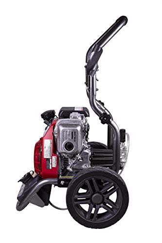 BE Power Equipment Workshop Series Gas Pressure Washer Powered by Honda GC160 Engine, 2700 PSI at 2.3 GPM, Grey
