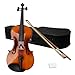 GODECOR 16-Inch Wooden Acoustic Viola for Adults and Beginners, Solid Vintage-Inspired Wood Viola with Case, Bow, Rosin, and Four Fine Tuners, Full Size Viola Instrument, Brown