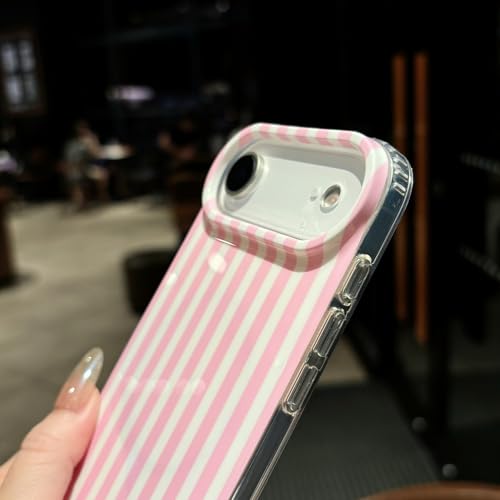 Jmltech Magnetic Cases for iPhone 15 Case Striped Phone Case Cute Women Girly Trendy Compatible with MagSafe,Shockproof Slim Soft TPU and Hard PC Protective Cover Light Blue by Jmltech - Used condition - Image 2