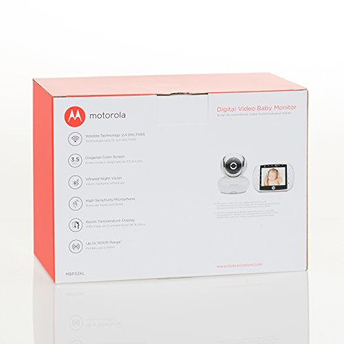 Motorola Mbp33Xl 3.5" Video Baby Monitor With Digital Zoom, Two-Way Audio And Room Temperature Display, 2 Piece Set (Pack Of 1) #TOP6