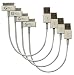 GadgetsPRO 30-pin to USB Cable for all Apple 30-pin devices - Short 0.2m/8in (4-pack)