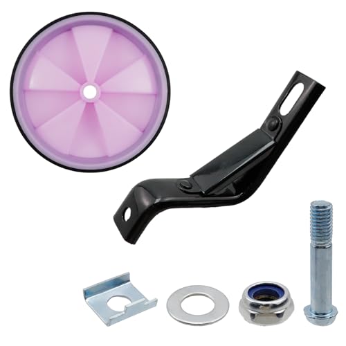 Image of Pair of Black Bicycle Auxiliary Wheel Children's Bicycle Accessories,Training Wheels Kids Bike Children Training Bike Wheel