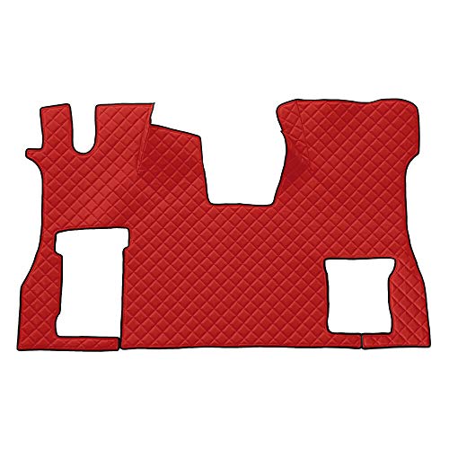 Tapis de sol avant rouge LAMPA accessoire de protection textile