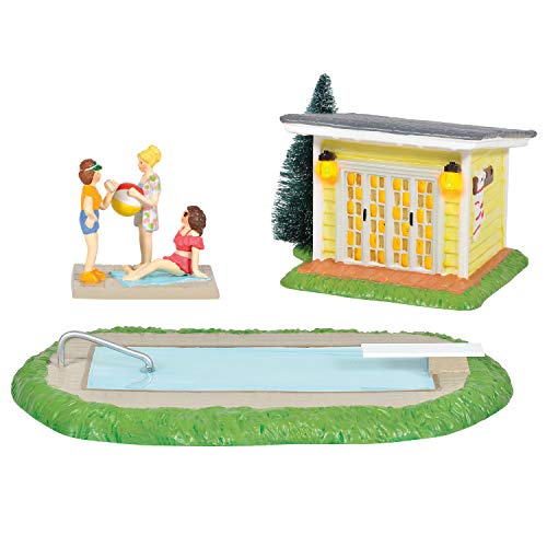Department 56 Original Snow Village National Lampoon's Christmas Vacation Pool Fantasy Lit Building And Figurine Set, 3 Inch, Multicolor #TOP5