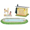 Department 56 Original Snow Village National Lampoon’s Christmas Vacation Pool Fantasy Lit Building and Figurine Set, 3…