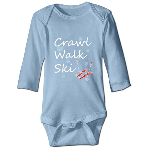 Crawl Walk Ski Baby bodysuit Snowboard Infant Romper Cute Skiing Newborn Clothes