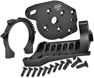Aluminum Motor Mounts for Traxxas 1:10 MAXX 89076-4 / MAXX with WideMAXX 89086-4 Monster Truck Upgrades - Black