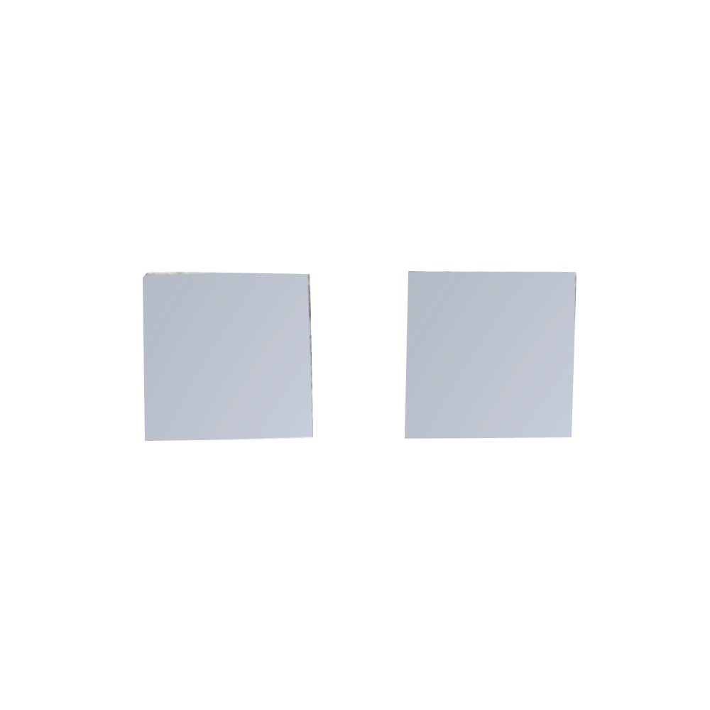 Rayher 1450600 Mirror Mosaic 1 x 1 cm Approx. 400 Pieces Self-Service Box 200 g White