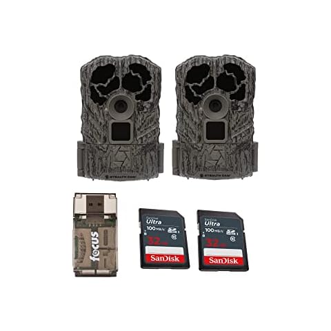 Stealth Cam Browtine 16MP, Durable, 60 Feet Infrared Detection Range, and Burst Mode Trail Camera Bundle with High Speed USB 2.0 Card Reader, and 32GB Ultra SDHC UHS-I Memory Card (2-Pack) Cover