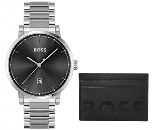Hugo Boss Stainless Steel Confidence Analog Black Dial Mens Watch-1570146 (B0BSRT6NZ4) Amazon Price History, Amazon Price Tracker
