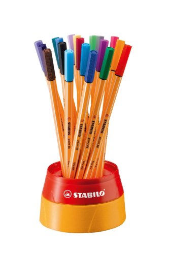 STABILO 水性ペン ポイント88 ツイスター 19色 8819-1