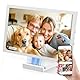 64 GB Frameo Digitaler Bilderrahmen 10,1 Zoll WLAN, 5000mAh Akku mit drahtloser Ladung, HD IPS Touchscreen, Auto-Rotation, Sofortige Foto- und Video-Übermittlung via FRAMEO App